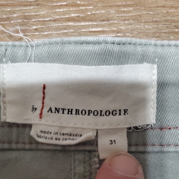 Anthropologie Gray Straight Leg Pants Modern Style - Picture 2 of 11